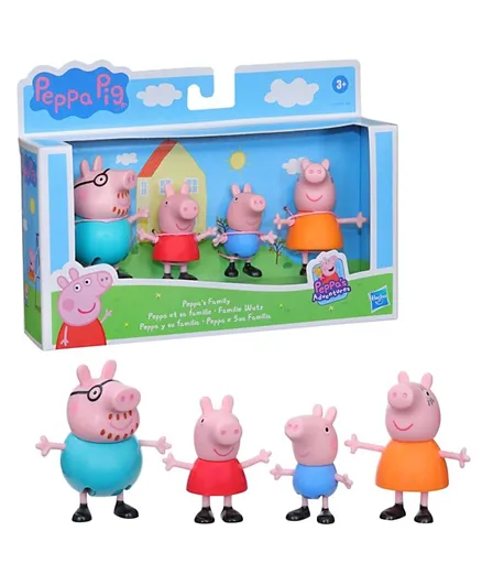 Peppa Pig Family Figure Pack of 4 - 7.62cm