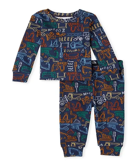 The Children's Place Construction Nightsuit - Thunder Blue