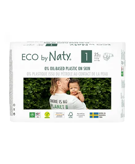 Naty Diapers Size 1 - 25 Pieces