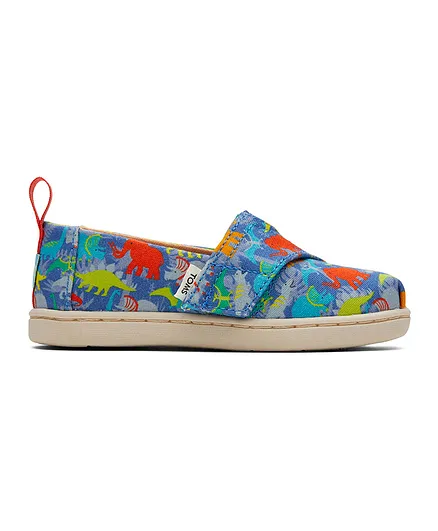 Toms Dino Printed Alpargata Espadrilles - Blue