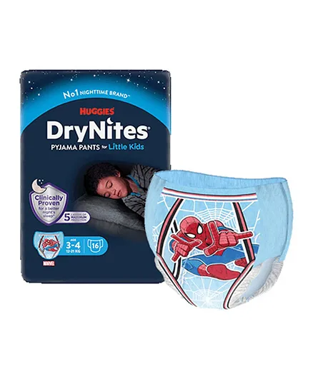 Huggies DryNites Pyjama Pants Jumbo Pack Size 5 - 16 Pieces