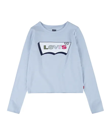 Levi's Batwing Logo Baby Fit Long Sleeve T-Shirt - Blue