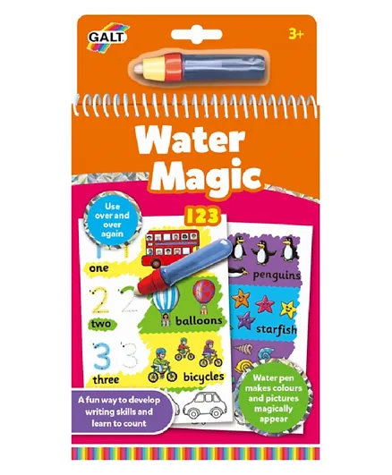 Galt Toys Water Magic 123 Colouring Book for Children - 8 Pages