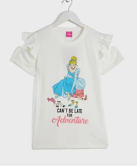 Disney Princess Cinderella Fashion T-Shirt - White