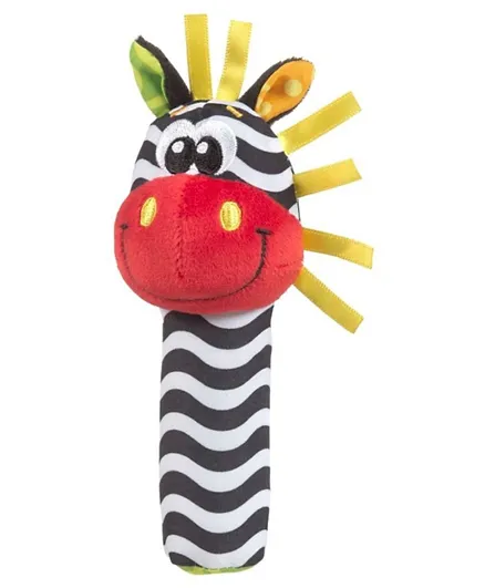 Playgro Jungle Squeaker Zebra Rattle - Multicolor