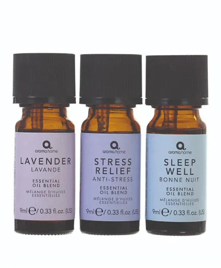 Aroma Home Favourites Essential Oil Blends Pack of 3 - 9mL Each