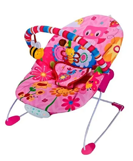 Little Angel Animal Paradise Baby Bouncer - Pink