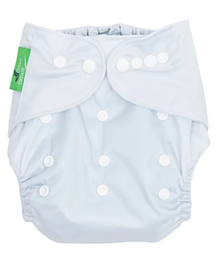 Green Future Reusable Diaper with Inserts - White