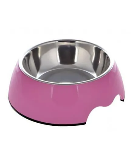 Nutrapet Melamine Round Bowl Mexican Pink S - 160mL