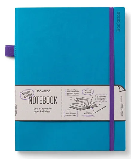 IF Bookaroo Bigger Things Notebook Journal - Turquoise