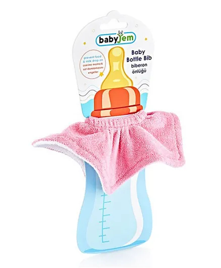 Babyjem Baby Bottle Bib - Pink