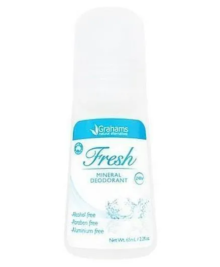 Grahams Natural Mineral Deodorant Fresh - 65ml