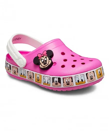 Crocs FL Minnie Mouse Band Clogs - Electric Pink