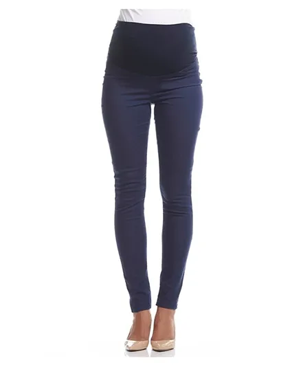 Mums & Bumps - Soon Coco Over Belly Super Stretch Maternity Jeans - Blue
