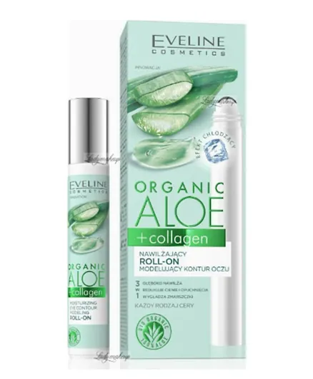 EVELINE Organic Aloe + Collag Moisturizing Eye Contour Modeling Roll On - 15mL