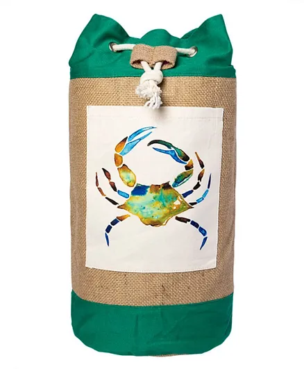 حقيبة جوت أنيموس بتصميم السلطعون - أخضر