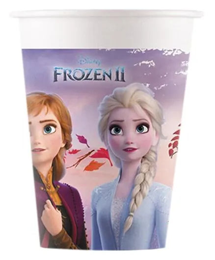 Procos Disney Frozen 2 Paper Cups Pack of 8 - 200 ml
