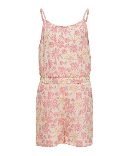 Only Kids All Over Printed Jumpsuit - Pink