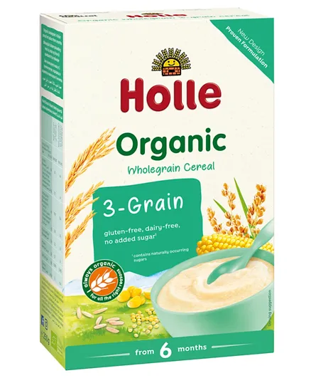 Holle Organic 3 Grain Gluten Free Porridge - 250g