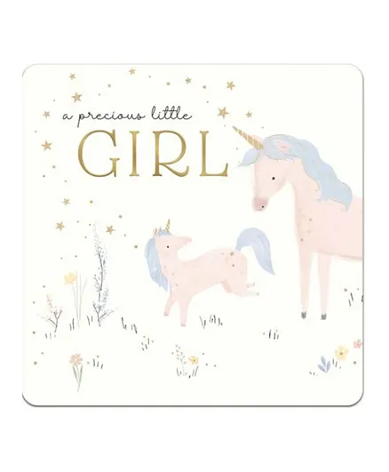 Pigment Unicorns Precious Little Girl  Greeting Card