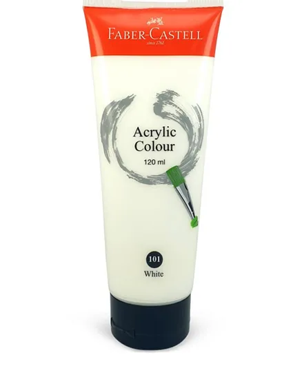 Faber Castell Acrylic Color Tube White - 120mL
