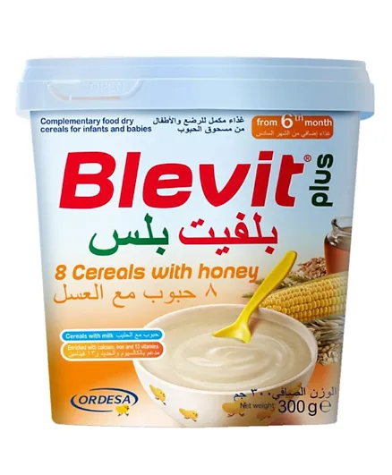 Ordesa Blevit Plus 8 Cereals with Honey Dry Cereals - 300g