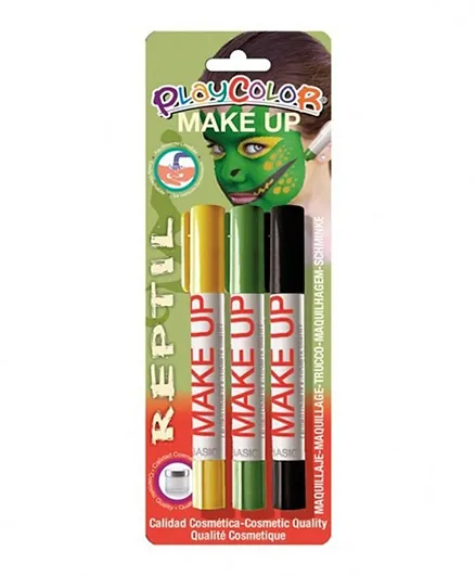 Playcolor Thematic Pocket Reptil Make Up Stick -Pack of 3