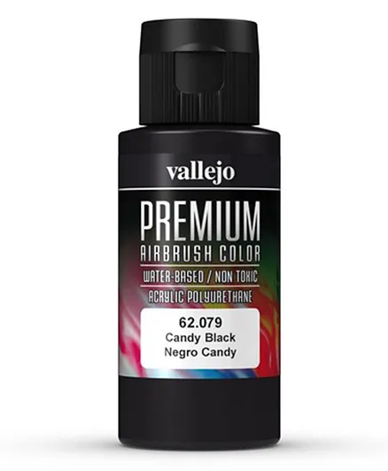 Vallejo Premium Airbrush Color 62.079 Candy Black - 60mL