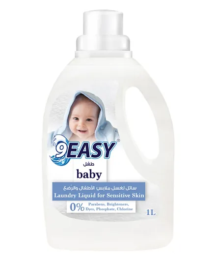 9Easy Sensitive Laundry Liquid for Babies - 1L