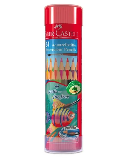 Faber Castell Water Colour Pencil - 24 Pieces