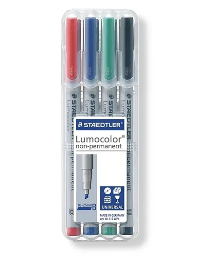 Staedtler Lumocolor OHP Non-Permanent Markers - 4 Colours