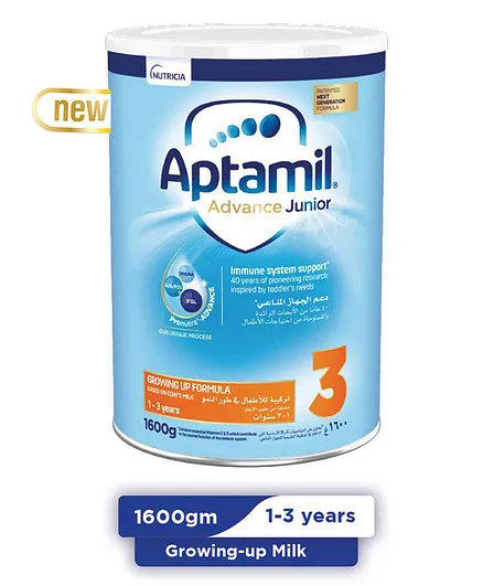 Aptamil Advance Junior 3 Next Generation Growing Up Formula - 1.6kg