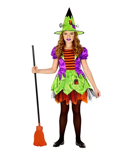 WIDMANN Monster Witch Costume With Hat - Multicolor