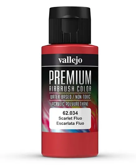 Vallejo Premium Airbrush Color 62.034 Scarlet Fluo - 60mL