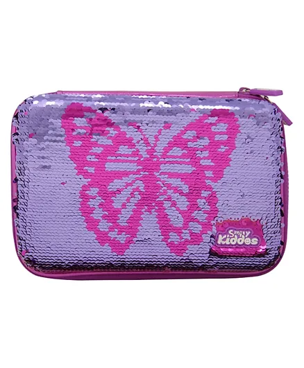Smily Kiddos Bling Butterfly Pencil Case -  Pink