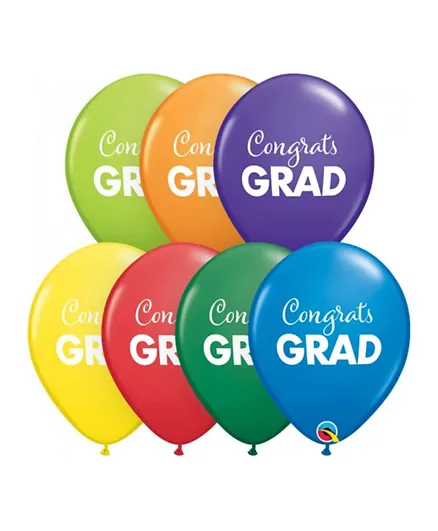 Qualatex Congrats Grad Round Carnival Balloons