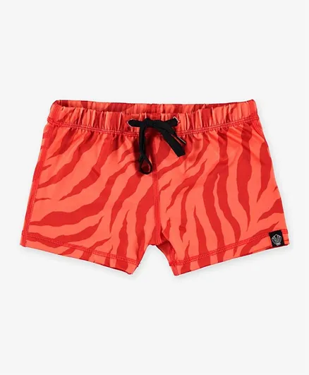 Beach & Bandits Stripes Of Love Swim Shorts L - Red