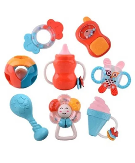 Huanger Baby Rattle Teether Toys Set - Multicolor