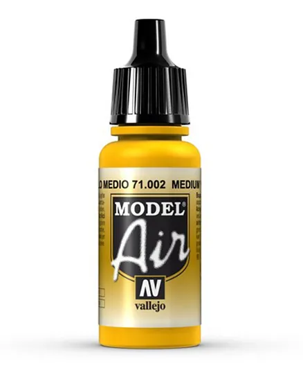 Vallejo Model Air Paint 71.002 Medium Yellow - 17ml