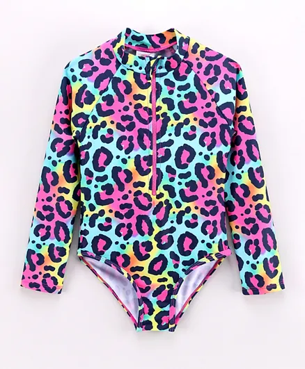 Minoti Leopard Swimsuit - Multicolor
