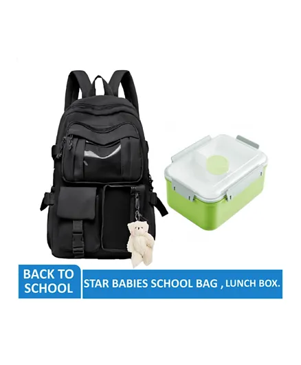 ستار بيبيز طقم العودة إلى المدرسة شاملاً حقيبة ظهر وصندوق غداء - 10 بوصات