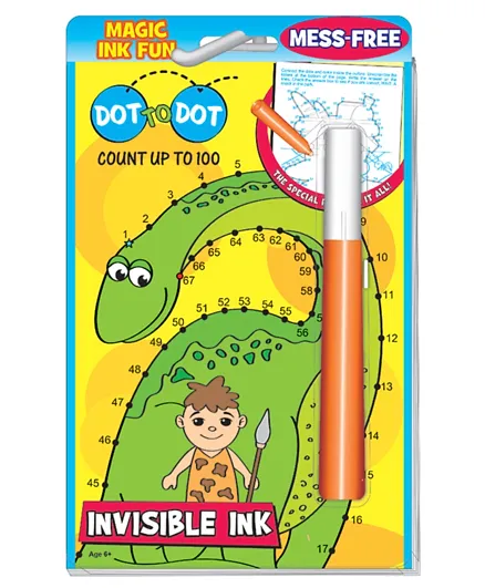 Disney Count Upto 100 Magic Pen Invisible Ink & Puzzle Book - Multicolor