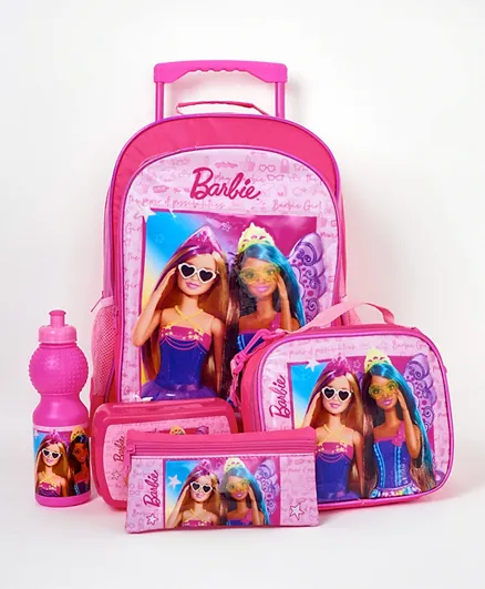 Barbie 5 In 1 Trolley Value Pack - 40.64cm