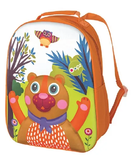 Oops Happy Backpack Bear Multicolour - 13 Inches