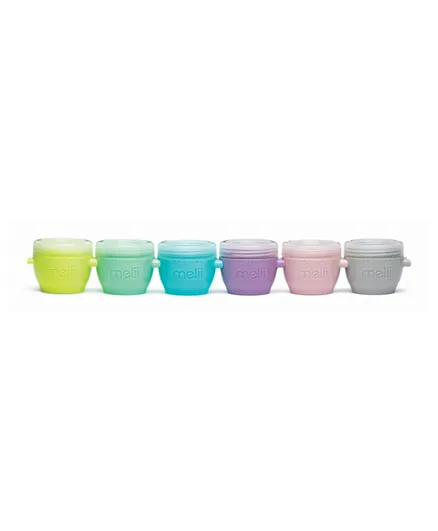 Melii Snap & Go Pods Containers Pack of 6 - 59mL Each