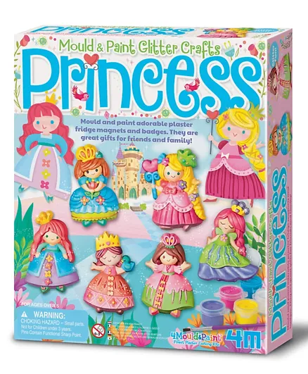 4M Glitter Princess Mould and Paint - Multi-Coloured