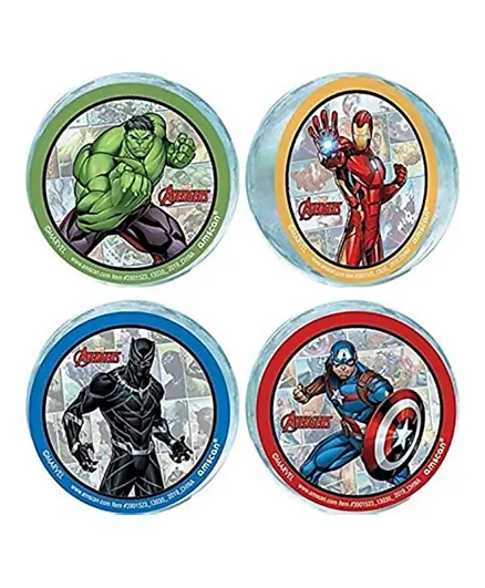 Party Centre Avengers Powers Unite Bounce Ball Birthday Party Favors - 4 Pieces