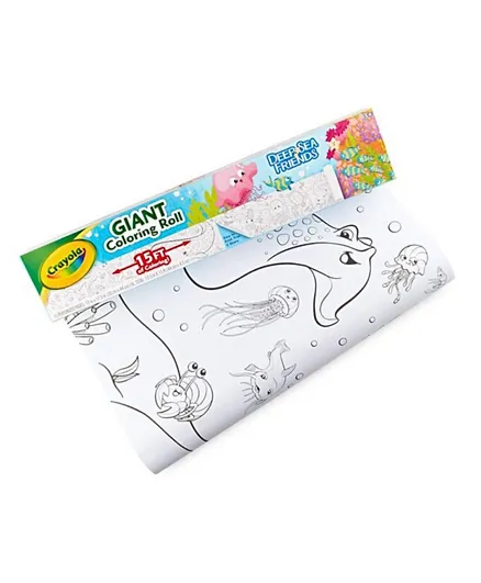 Crayola Deep Sea Friends Giant Coloring Roll