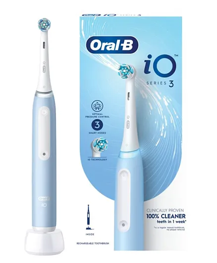 فرشاة الأسنان الكهربائية المعاد شحنها أورال بي آي أو3 سلسلة 3 موديل iOG3.1A6.0 - أزرق