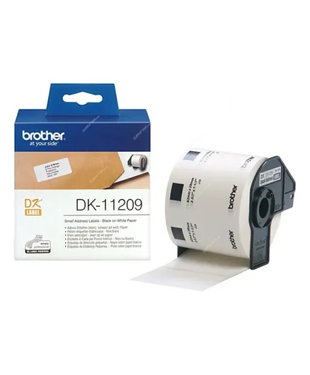 Brother DK-11209 Label Roll - Black On White